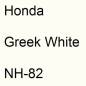 Preview: Honda, Greek White, NH-82.